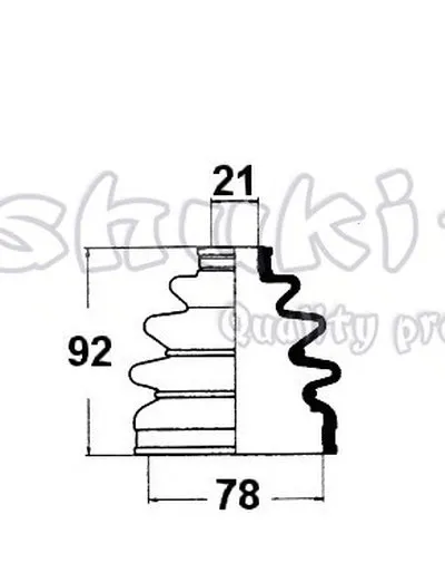 Комплект пылника, приводной вал ASHUKI купить