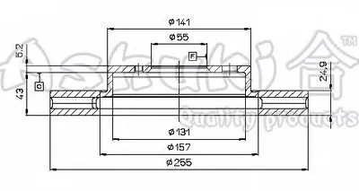 Тормозной диск ASHUKI купить
