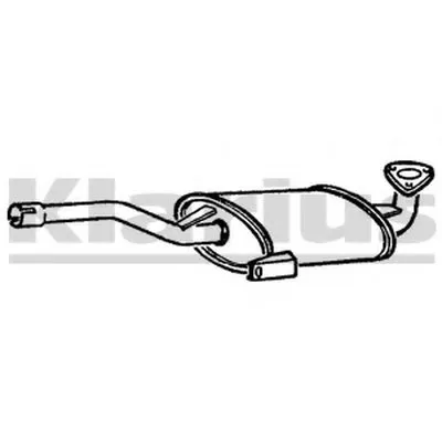 Средний глушитель выхлопных газов KLARIUS купить