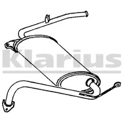 Глушитель выхлопных газов конечный KLARIUS купить