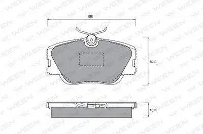 Комплект тормозных колодок, дисковый тормоз WEEN купить