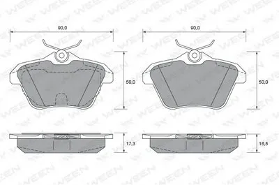 Комплект тормозных колодок, дисковый тормоз WEEN купить