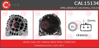 Генератор GENUINE SERIES CASCO купить