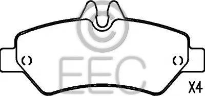 Комплект тормозных колодок, дисковый тормоз EEC купить