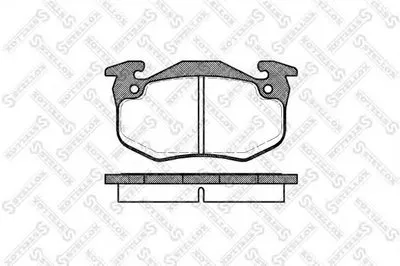 Комплект тормозных колодок, дисковый тормоз STELLOX купить