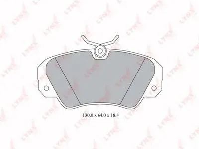 Комплект тормозных колодок, дисковый тормоз LYNXauto купить