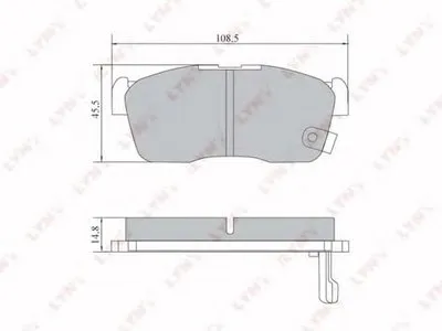 Комплект тормозных колодок, дисковый тормоз LYNXauto купить
