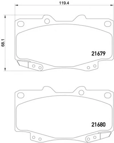 Комплект тормозных колодок, дисковый тормоз HELLA купить