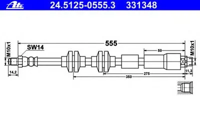 Тормозной шланг ATE купить