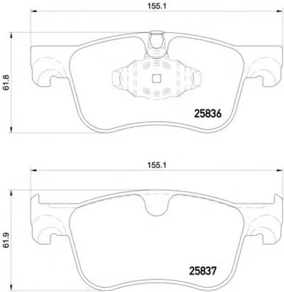 Комплект тормозных колодок, дисковый тормоз MINTEX купить