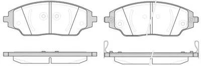 Комплект тормозных колодок, дисковый тормоз REMSA купить