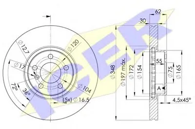 Тормозной диск ICER купить