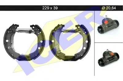 Комплект тормозных колодок ICER купить