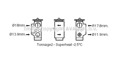 Расширительный клапан, кондиционер AVA QUALITY COOLING купить