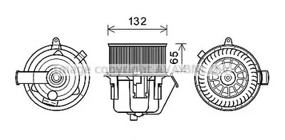 Электродвигатель, вентиляция салона AVA QUALITY COOLING купить