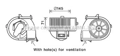Электродвигатель, вентиляция салона AVA QUALITY COOLING купить
