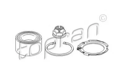 Комплект подшипника ступицы колеса TOPRAN купить