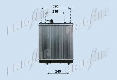 Радиатор, охлаждение двигателя FRIGAIR купить