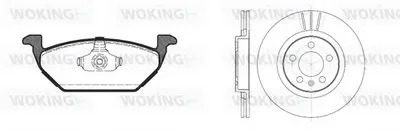 Комплект тормозов, дисковый тормозной механизм WOKING купить