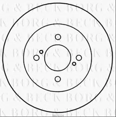 Тормозной диск BORG & BECK купить