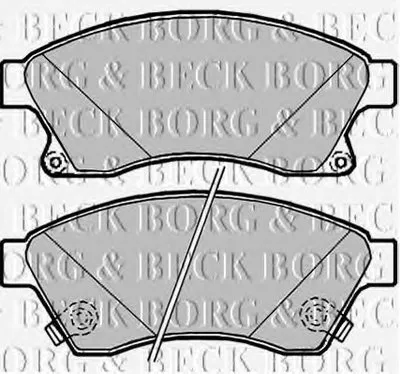 Комплект тормозных колодок, дисковый тормоз BORG & BECK купить