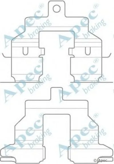 Комплектующие, тормозные колодки APEC braking купить