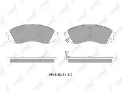 Комплект тормозных колодок, дисковый тормоз LYNXauto купить