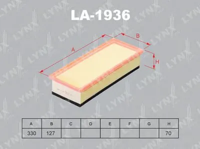Воздушный фильтр LYNXauto купить