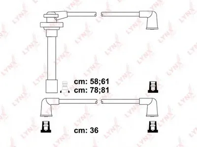 Комплект проводов зажигания LYNXauto купить
