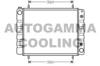 Радиатор, охлаждение двигателя AUTOGAMMA купить