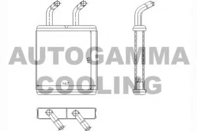 Теплообменник, отопление салона AUTOGAMMA купить