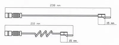 Сигнализатор, износ тормозных колодок JURID купить