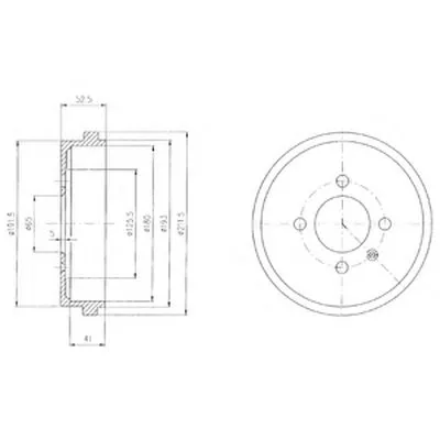Тормозной барабан DELPHI купить