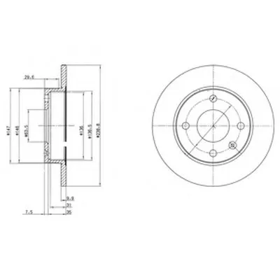Тормозной диск DELPHI купить