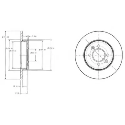 Тормозной диск DELPHI купить