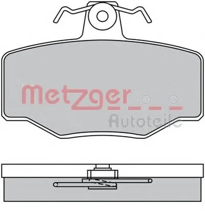 Комплект тормозных колодок, дисковый тормоз METZGER купить