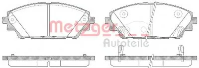 Комплект тормозных колодок, дисковый тормоз METZGER купить