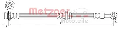 Тормозной шланг METZGER купить