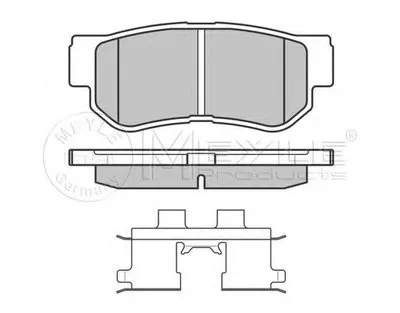 Комплект тормозных колодок, дисковый тормоз PLATINUM PAD MEYLE купить