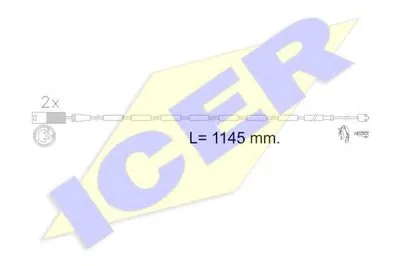 Сигнализатор, износ тормозных колодок ICER купить