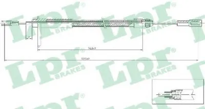 Трос, стояночная тормозная система LPR купить