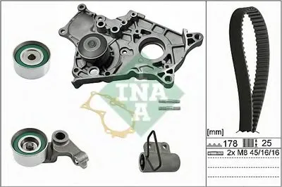 Водяной насос + комплект зубчатого ремня INA купить