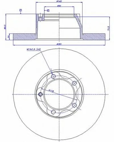 Тормозной диск CAR купить