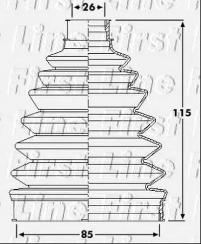 Пыльник, приводной вал FIRST LINE купить
