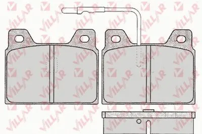 Комплект тормозных колодок, дисковый тормоз VILLAR купить