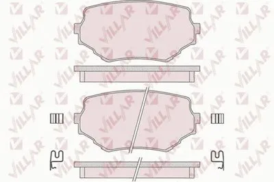 Комплект тормозных колодок, дисковый тормоз VILLAR купить
