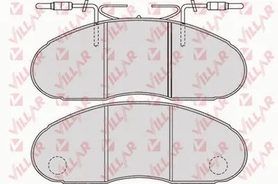 Комплект тормозных колодок, дисковый тормоз VILLAR купить