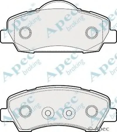 Комплект тормозных колодок, дисковый тормоз APEC braking купить