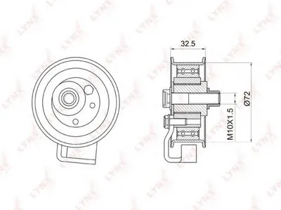 Натяжной ролик, ремень ГРМ LYNXauto купить