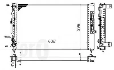 Радиатор, охлаждение двигателя LORO купить
